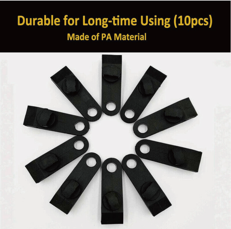 10PCS Heavy-Duty Camping Clips - Canvas Tent and Tarp Clamps for Secure Grip