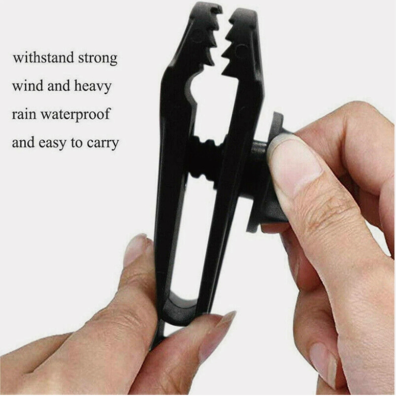 10PCS Heavy-Duty Camping Clips - Canvas Tent and Tarp Clamps for Secure Grip