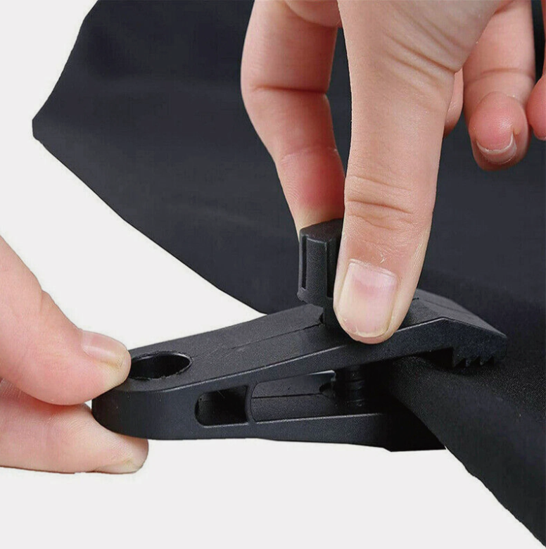10PCS Heavy-Duty Camping Clips - Canvas Tent and Tarp Clamps for Secure Grip