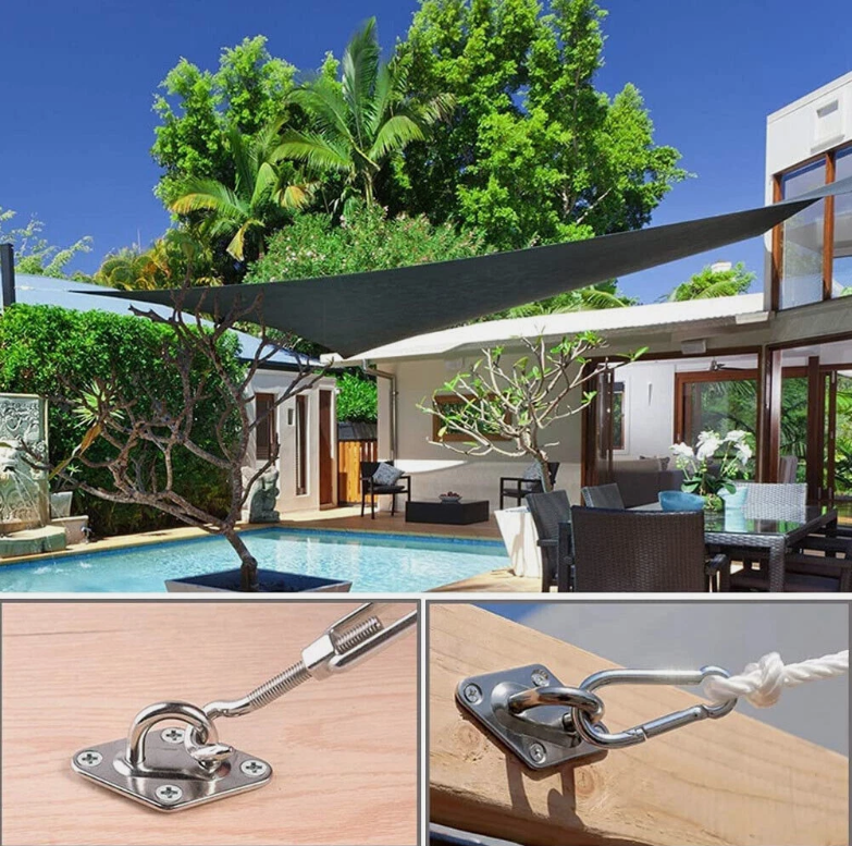 Sun Shade Sail Fixing Hardware Accessories Kit Garden Patio Sunscreen Canopy