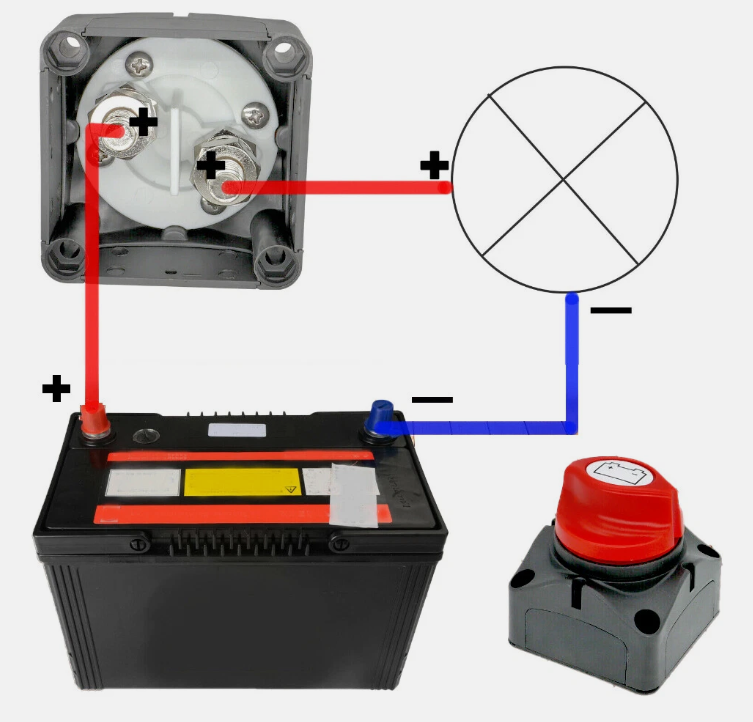 12V/24V/48V Battery Master Disconnect Switch Boat Marine Caravan Isolator On/Off