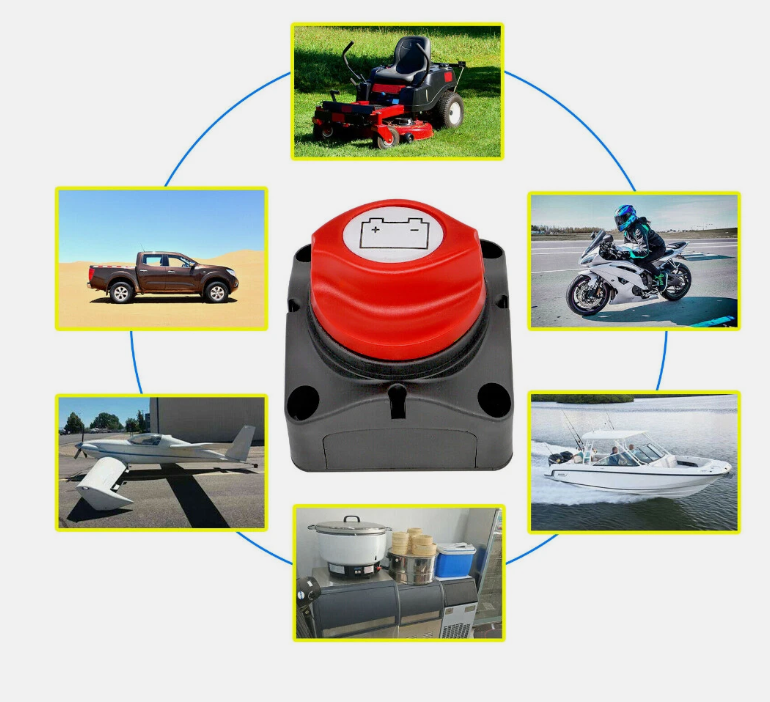 12V/24V/48V Battery Master Disconnect Switch Boat Marine Caravan Isolator On/Off