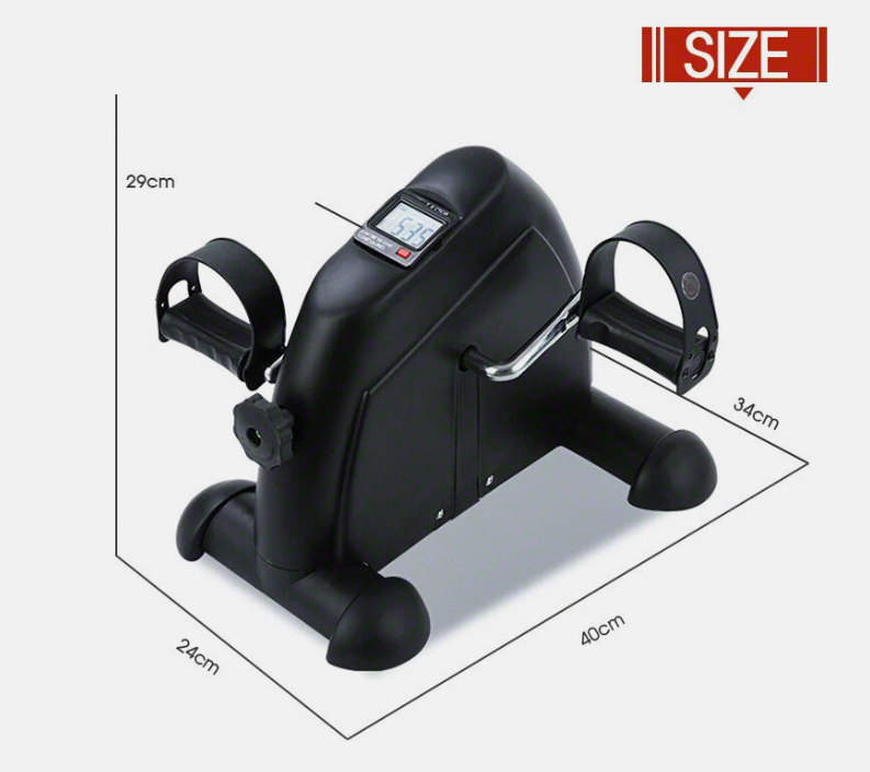 PORTABLE EXERCISER MINI BIKE TRAINER EXERCISE MACHINE DESK HOME GYM PEDAL CYCLE