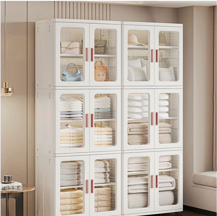 Storage Boxes Foldable Transparent Living Room Bedroom Storage Organizer