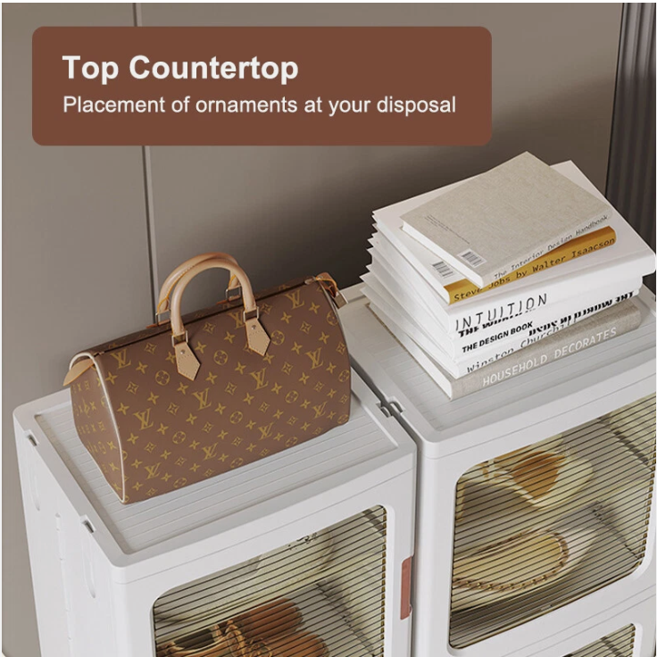 Storage Boxes Foldable Transparent Living Room Bedroom Storage Organizer