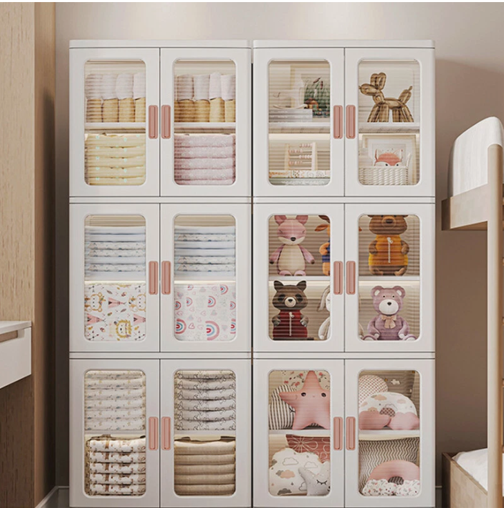 Storage Boxes Foldable Transparent Living Room Bedroom Storage Organizer