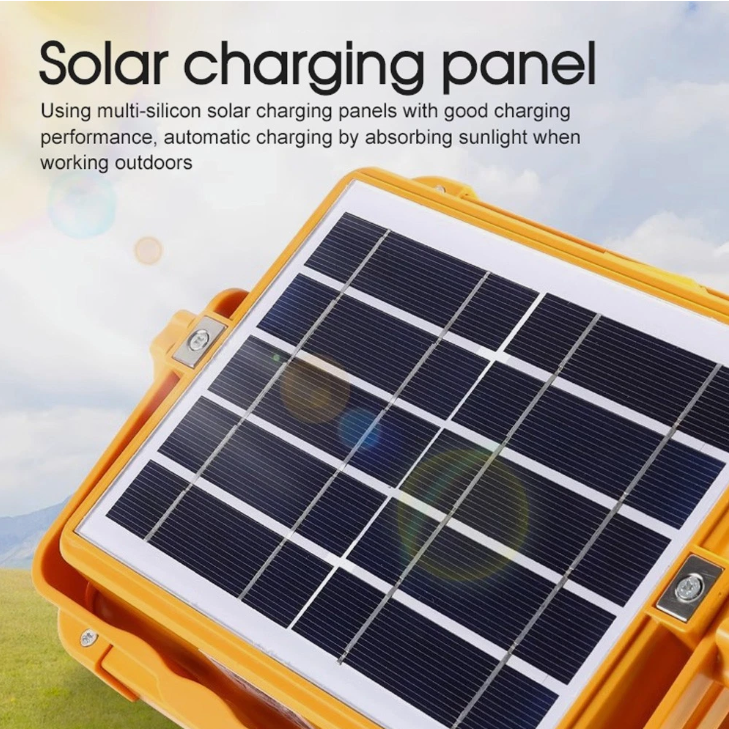 162LED Rechargeable Work Light Solar Floodlight USB Portable Emergency Lamp