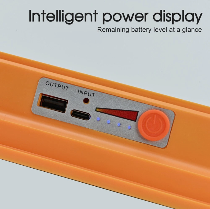 162LED Rechargeable Work Light Solar Floodlight USB Portable Emergency Lamp