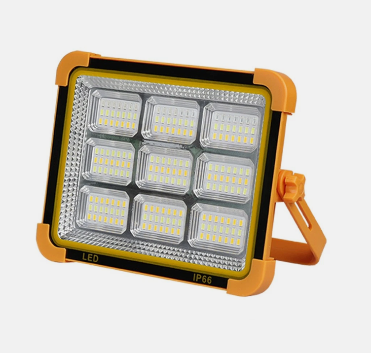 162LED Rechargeable Work Light Solar Floodlight USB Portable Emergency Lamp