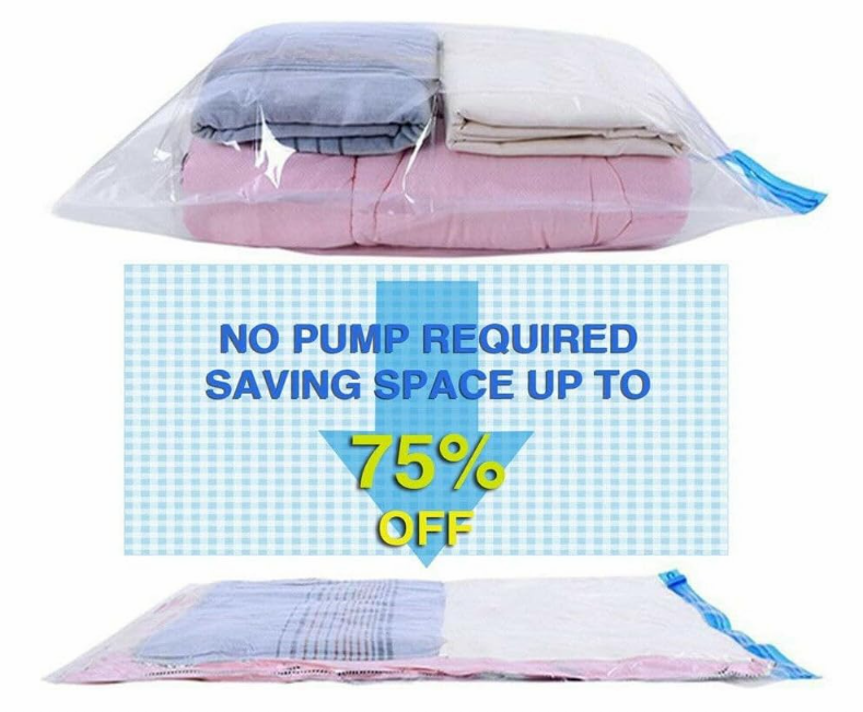 Vacuum Storage Bags Clothes Space Saver Seal Compress 80x120cm