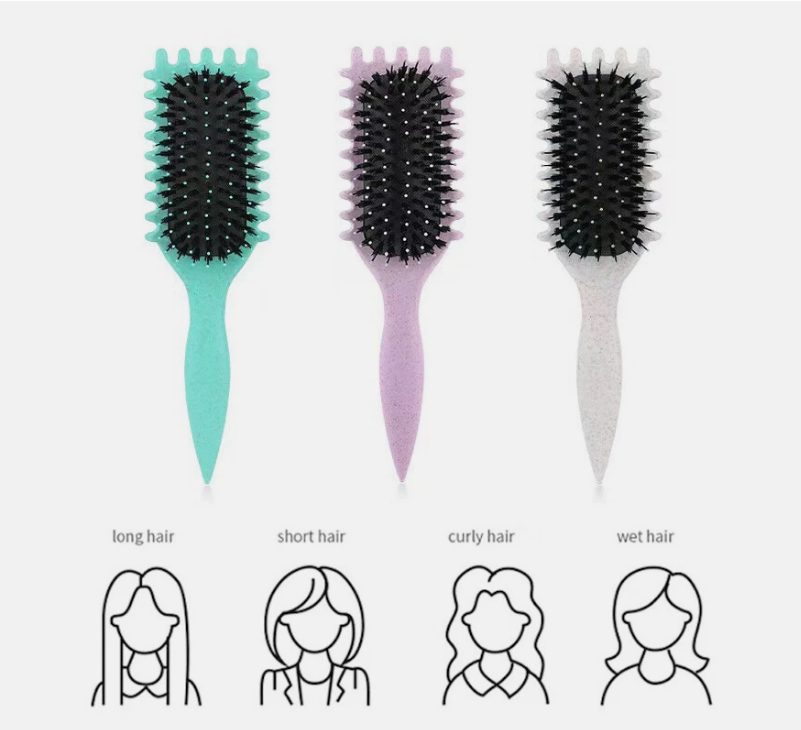 Women Curl Define Styling Defining Brush Hair Stylishing Tool Curl Brush