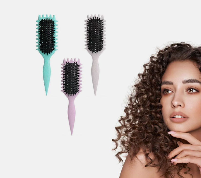 Women Curl Define Styling Defining Brush Hair Stylishing Tool Curl Brush