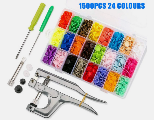 T5 KAM Plastic Snaps Fastener Buttons Press Stud Size 20 Poppers Plier Kits Set