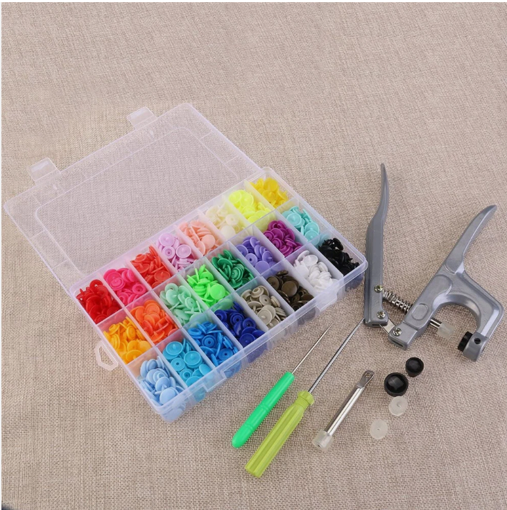 T5 KAM Plastic Snaps Fastener Buttons Press Stud Size 20 Poppers Plier Kits Set