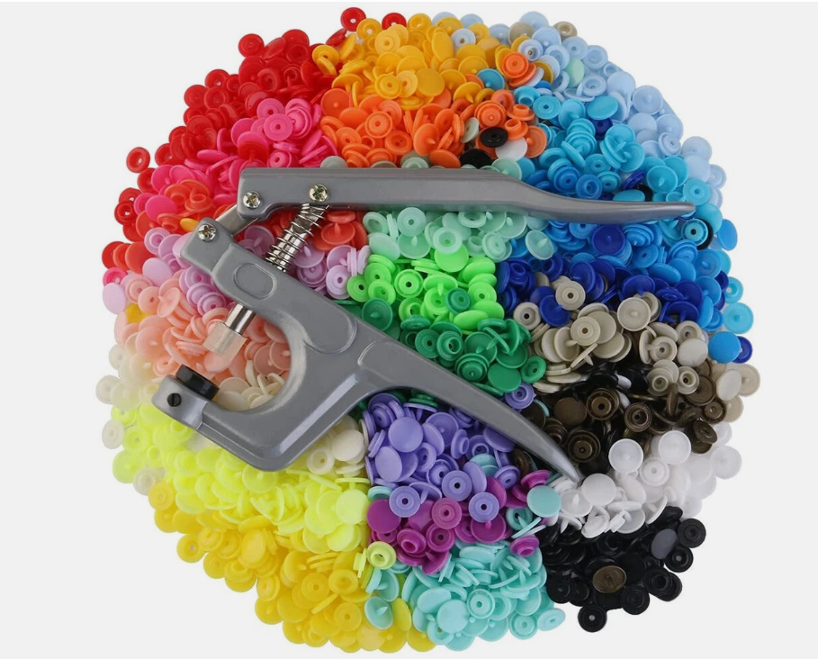 T5 KAM Plastic Snaps Fastener Buttons Press Stud Size 20 Poppers Plier Kits Set