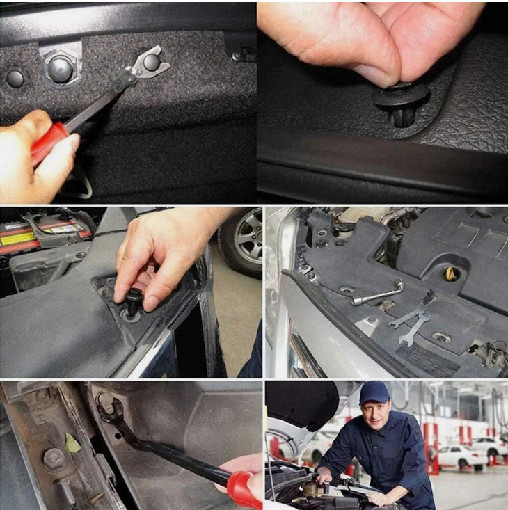 795PCS Car Body Trim Clips Retainer Bumper Auto Panel Push Plastic Fastener Kit
