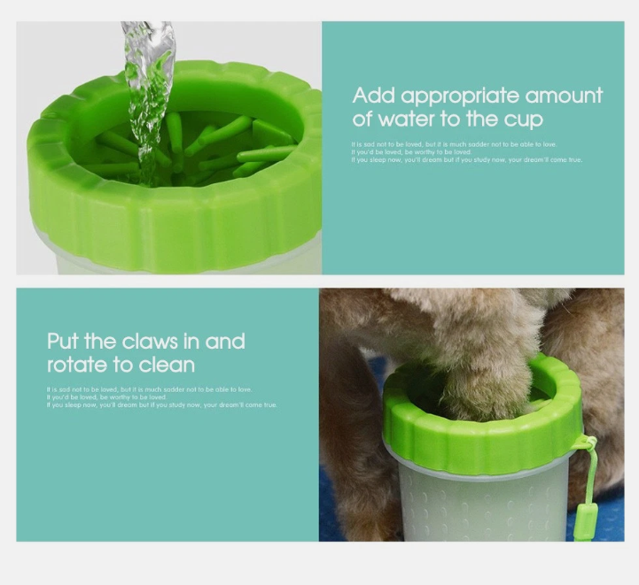 1/2/3x Large Dog Paw Cleaner Cup Portable Pet Foot Washer for Golden Retriever