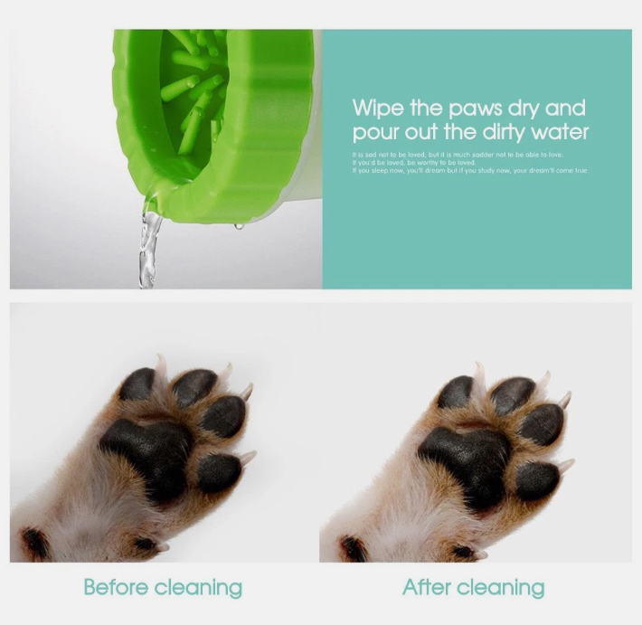 1/2/3x Large Dog Paw Cleaner Cup Portable Pet Foot Washer for Golden Retriever