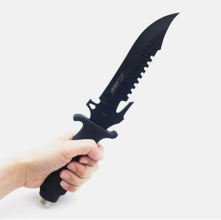Camping Tactical Razor Sharp Survival Knife Bowie Pig Sticker With Nylon Sheath