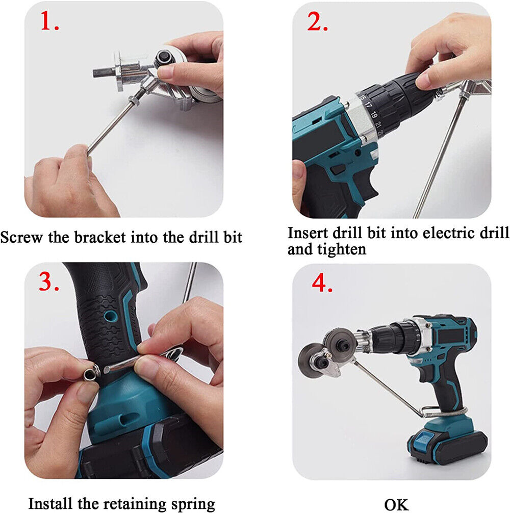 Electric Drill Plate Cutter Sheet Metal Nibbler Precise Cutting Sheet Attachment