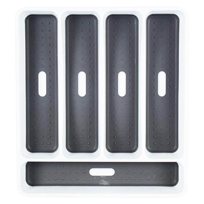 Organiser Non Slip Tray Cutlery 5 Section Non Slip 32 x 28 x 5cm