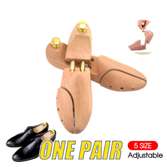 Adjustable Wooden Shoe Tree Shaper Keeper Wood Stretcher Men/Women Au Stock