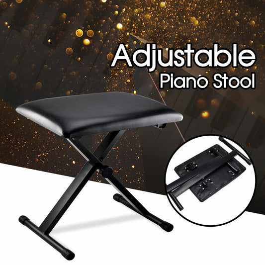 Adjustable 3 Way Folding Keyboard Piano Stool Bench Seat Chair POST FROM SYD