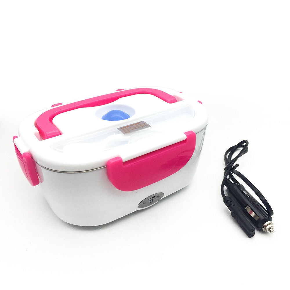 Portable Electric Heated Car Plug Heating Lunch Box Bento Food Warmer 12-24V AU