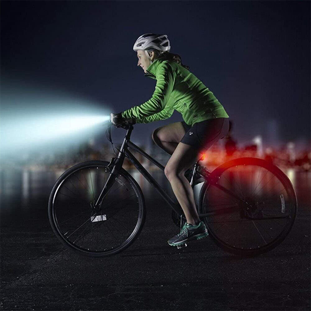 Set Waterproof Bicycle Bike Lights Front Rear LED Light Lamp USB Rechargeable AU