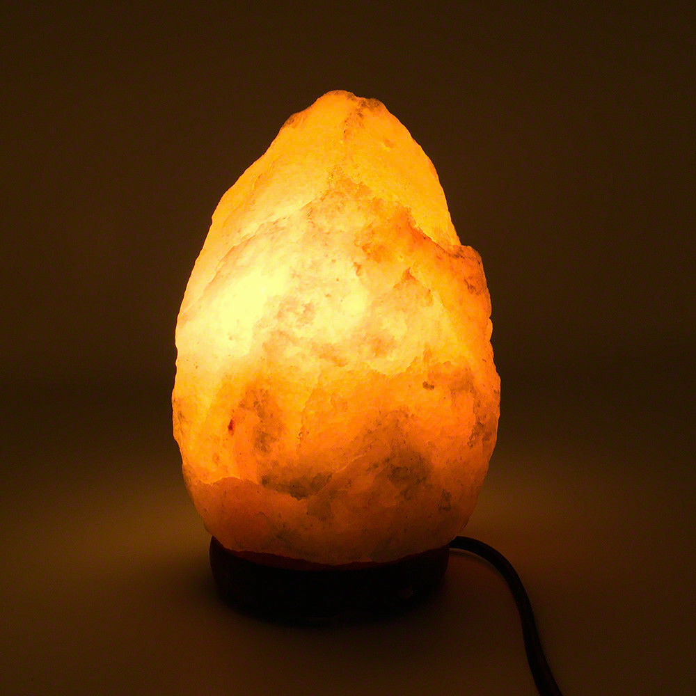 Himalayan Salt Lamp Natural Crystal Rock Shape Dimmer Switch Night Light 1-7 kg