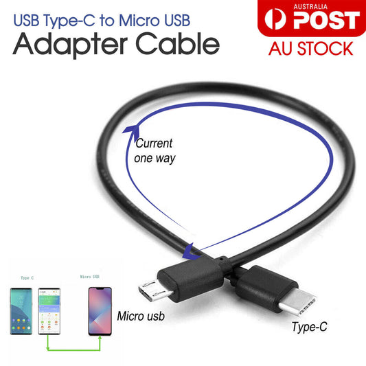 Type-C (USB-C) to Micro USB Charging Data Sync OTG Cable Cord Lead Adapter