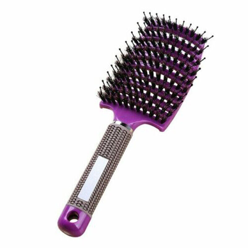 Women Detangling Nylon Bristle Brush Detangle Hairbrush Head Scalp Massage Comb