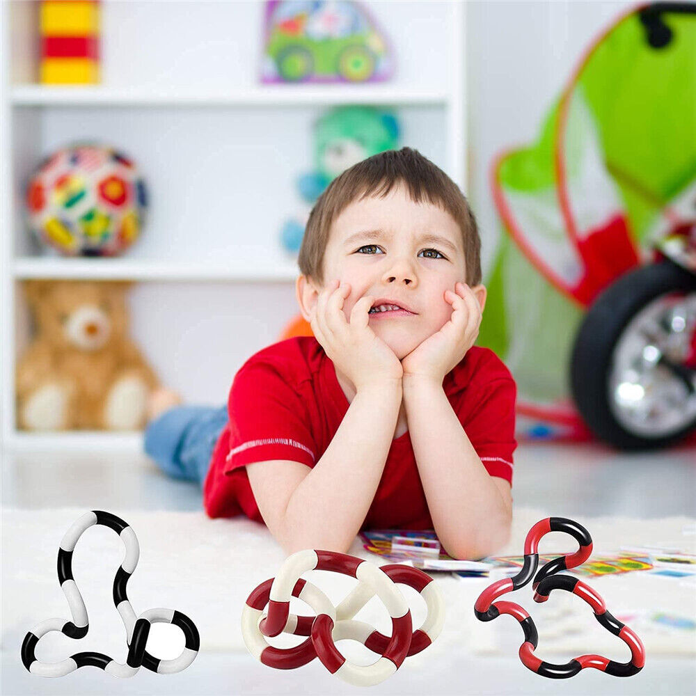 Tangle Twister Ring Finger Fidget Toy String Twist Sensory Anxiety Str ...