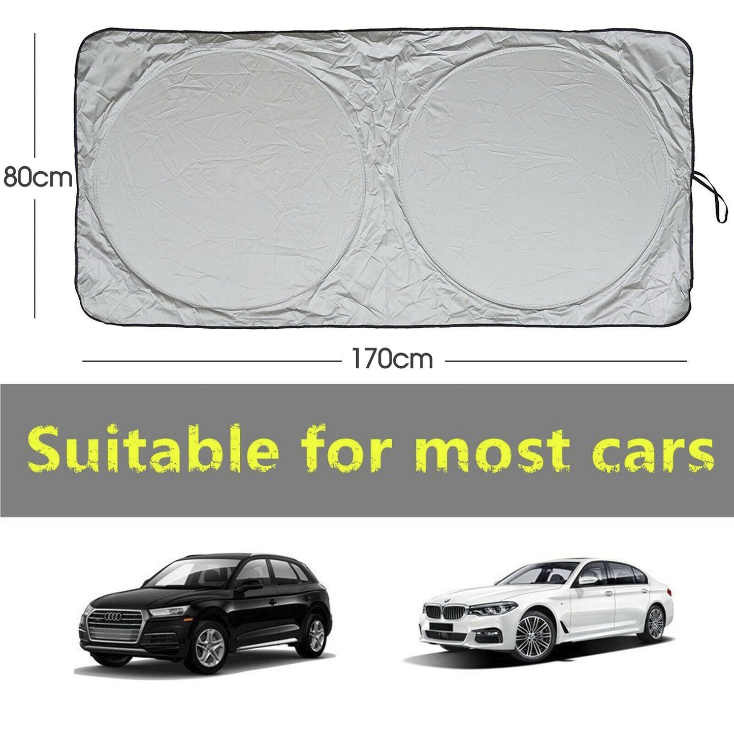 Foldable Sun Shade Car SunShade Truck Van Windshield Visor Sun Block Extra Large