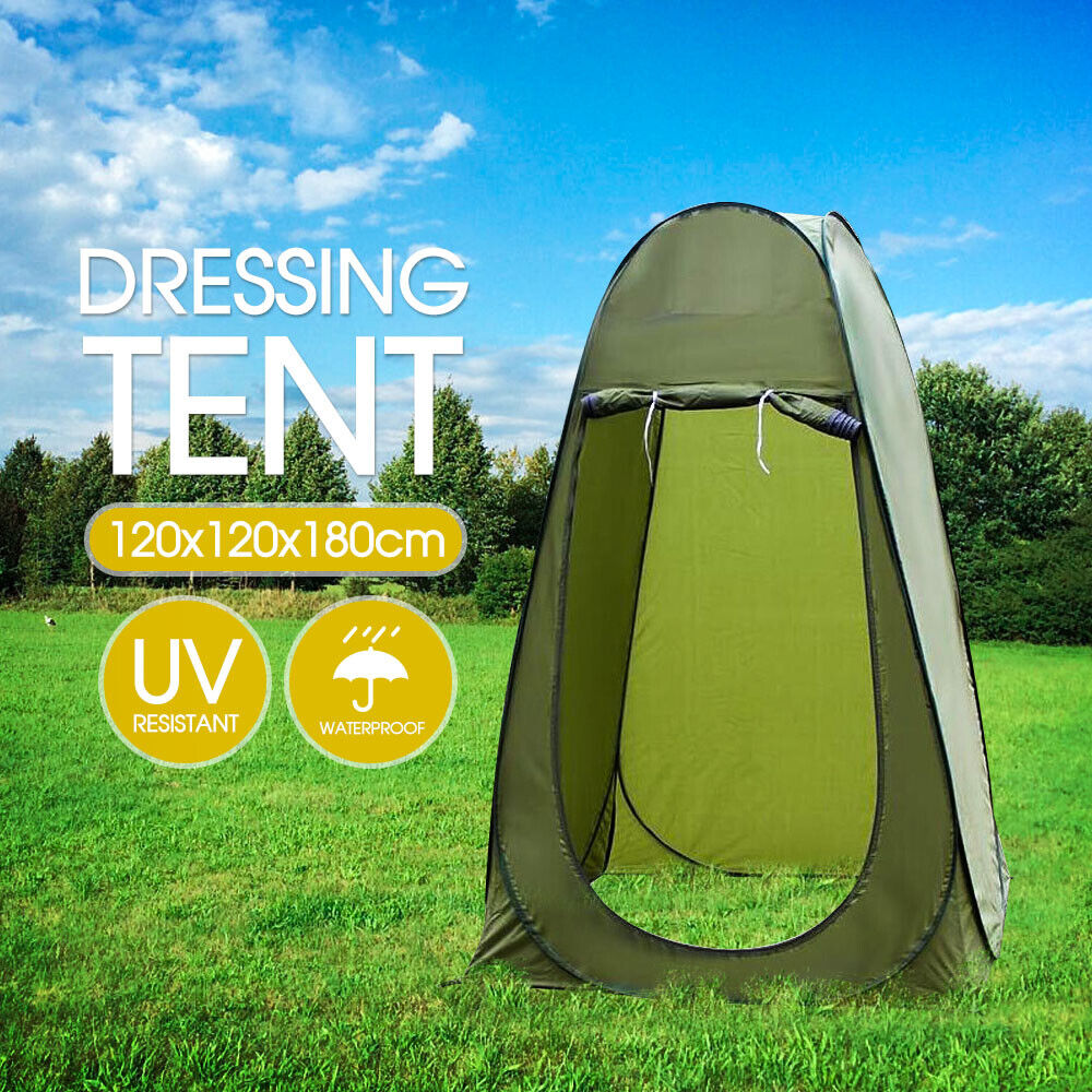 Portable Pop Up Outdoor Camping Tent Toilet Shower Room w/ Zipped Window AU