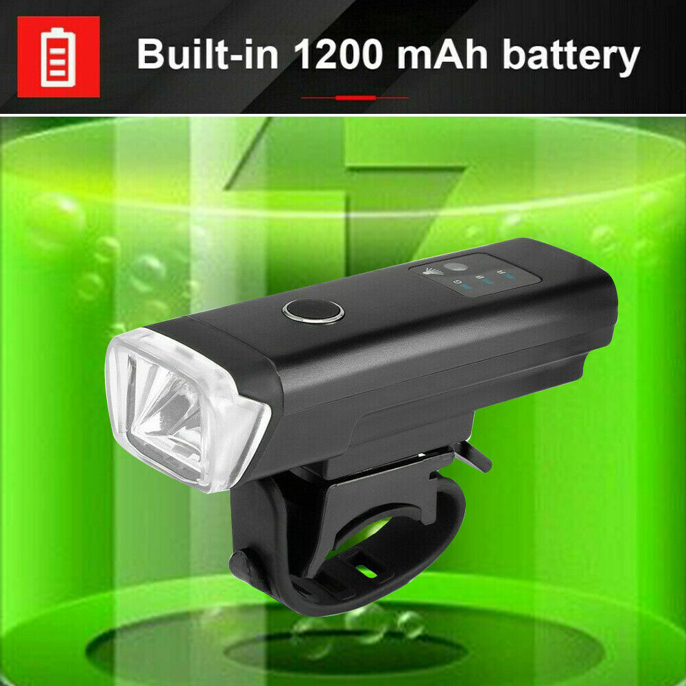 Waterproof Rechargeable LED Bike Bicycle Light USB Cycle Front Back Headlight AU