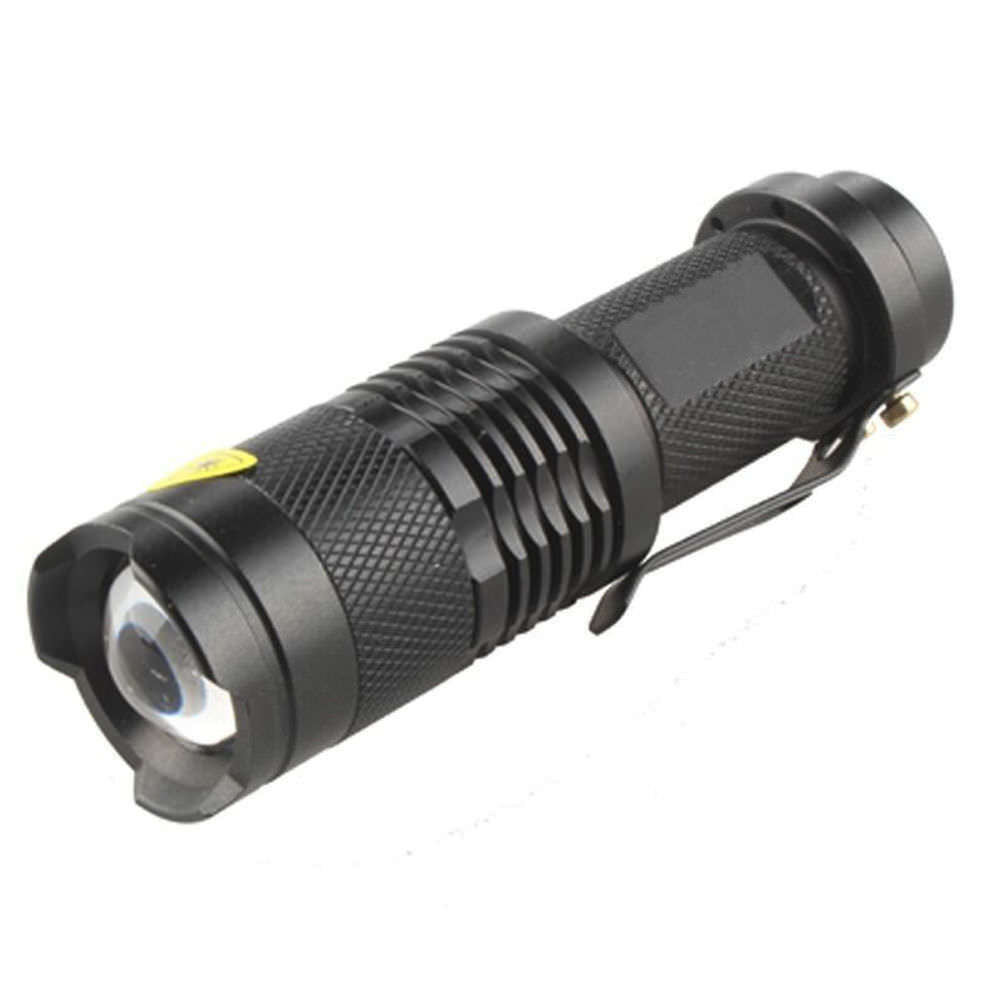 5 x Mini Q5 LED Flashlight Torch Adjustable Focus Zoom Light Lamp 1200LM