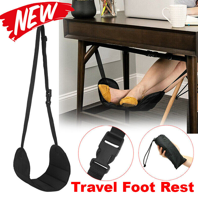 Travel Foot Rest Footrest Leg Pillow Flight Memory Foam Cushion Hammock