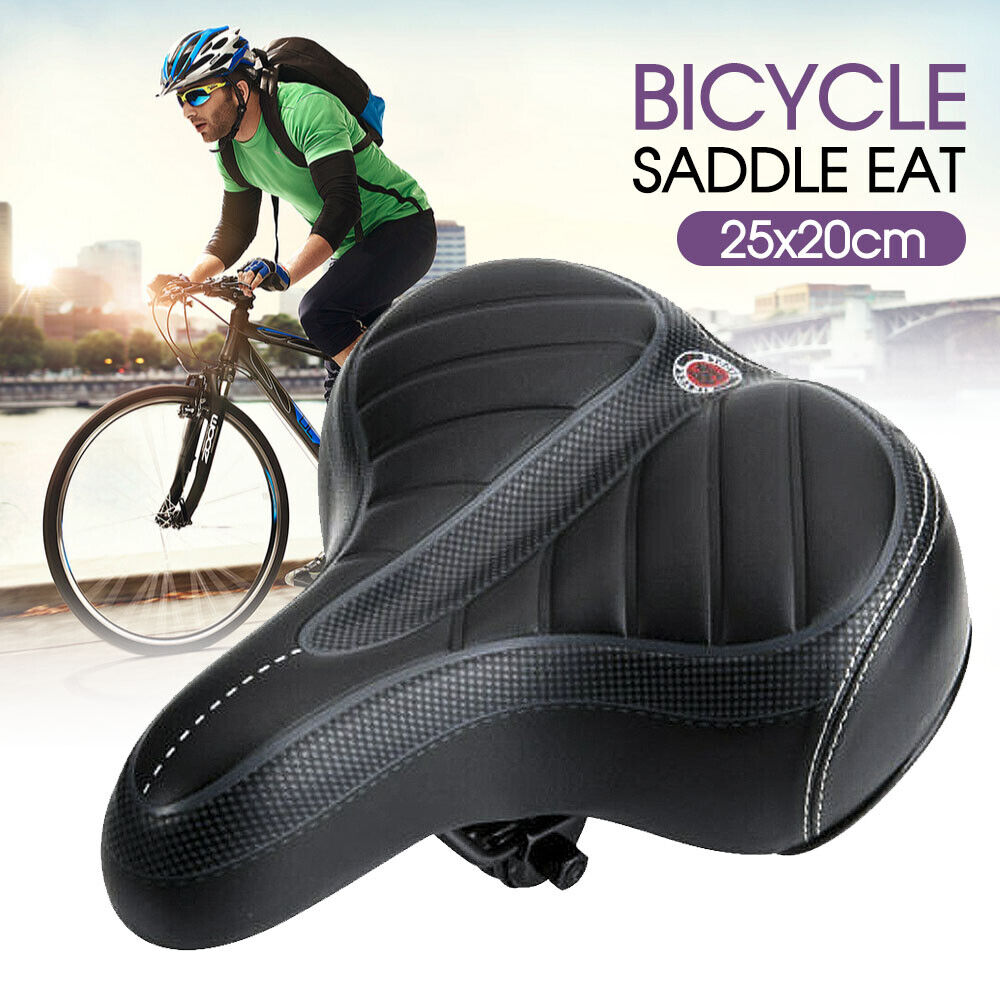 Bicycle Saddle Bike Seat Wide Extra Comfort Soft Cushion Cover Padded Sporty Pad