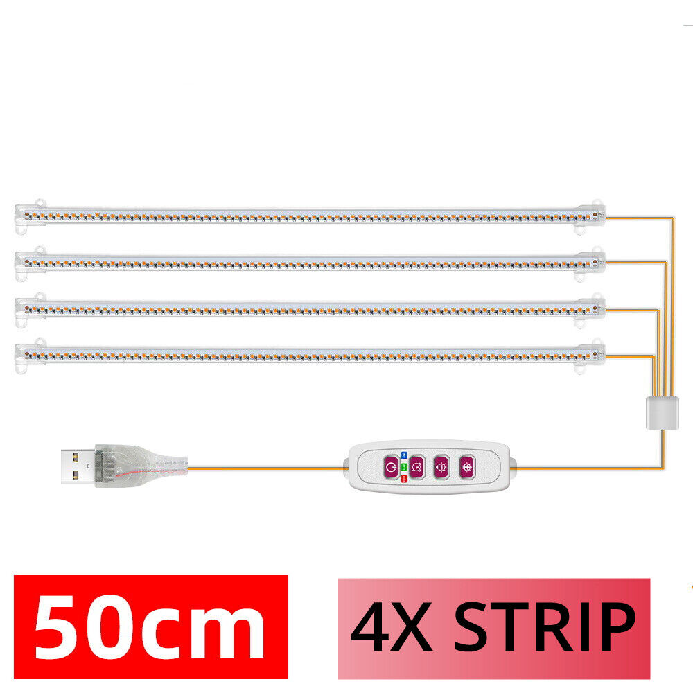 USB LED Grow Light Plant Full Spectrum Dimmable Indoor Flower Indoor Strip Lamp