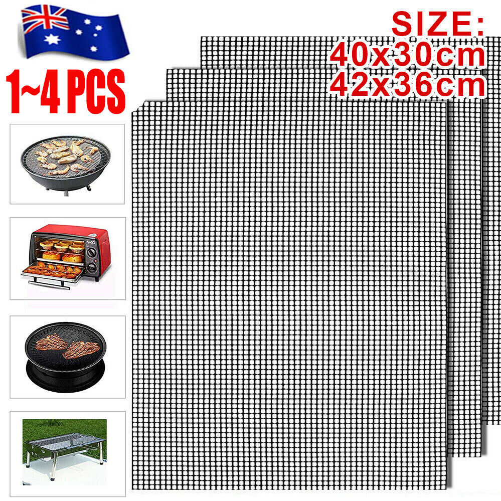 Mintiml Charcoal BBQ Grill Mesh Mat Non-Stick Cooking Barbecue Liner Sheet