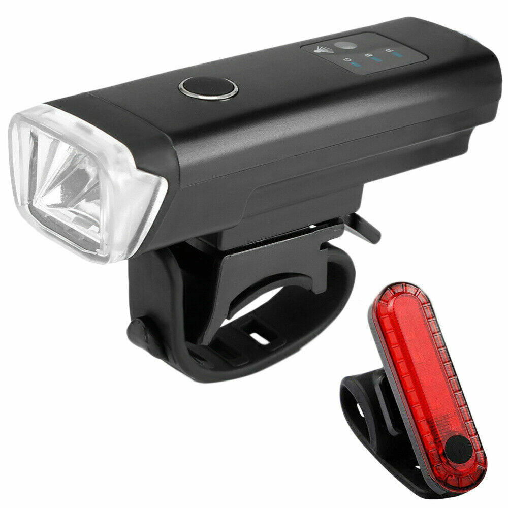 Waterproof Rechargeable LED Bike Bicycle Light USB Cycle Front Back Headlight AU