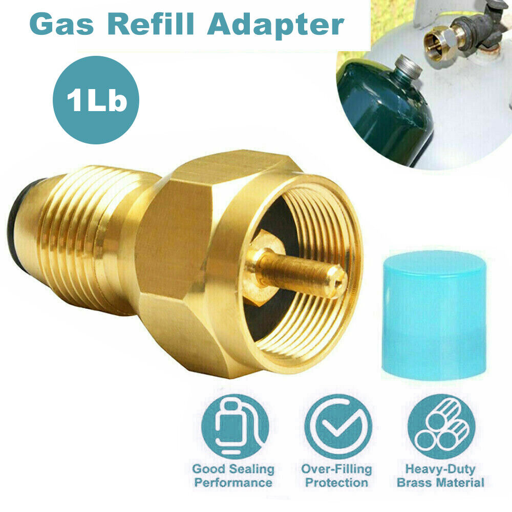 BBQ Propane Gas Refill Adapter 1Lb Cylinder Tank Coupler Heater Bottle Tool