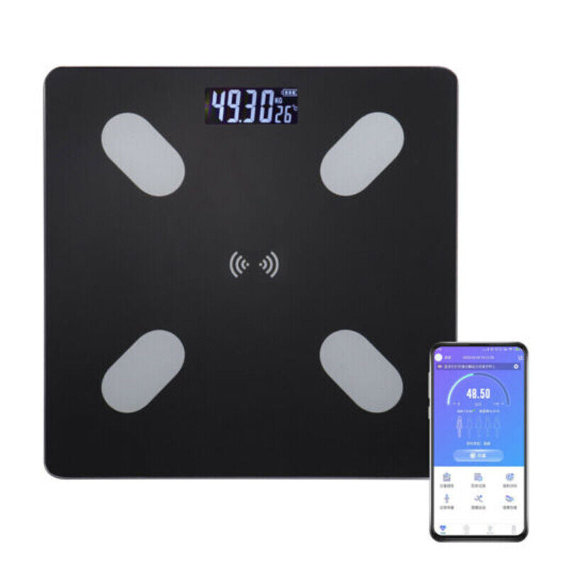 Wireless Digital Body Fat Scale Bathroom Bluetooth Scales Weight BMI Water 180KG