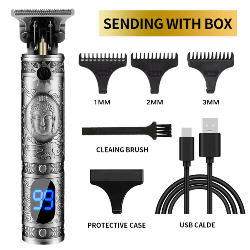 NEW Men Portable Electric Hair Trimmer Clippers Beard Shaver Cutting Cordless AU