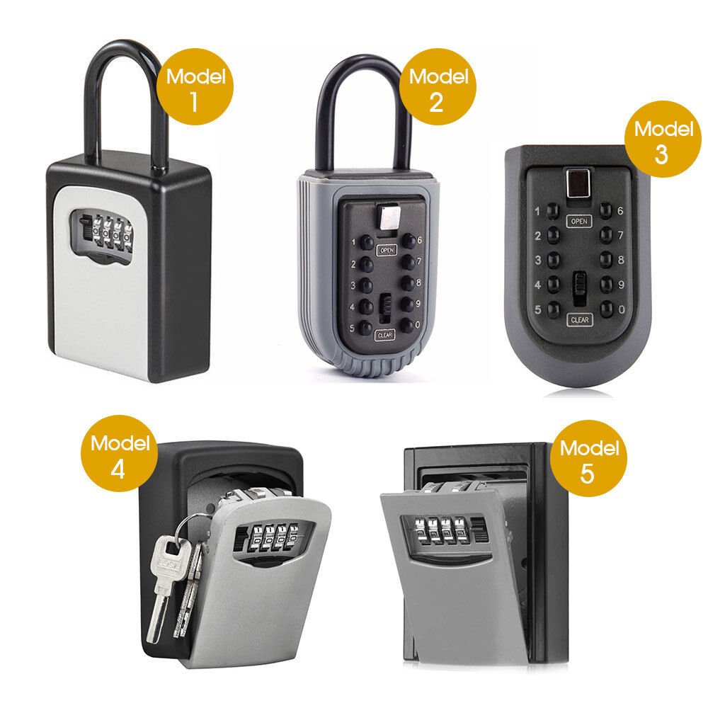 Combination Lock Key Safe Storage Box Padlock Security Home Outdoor