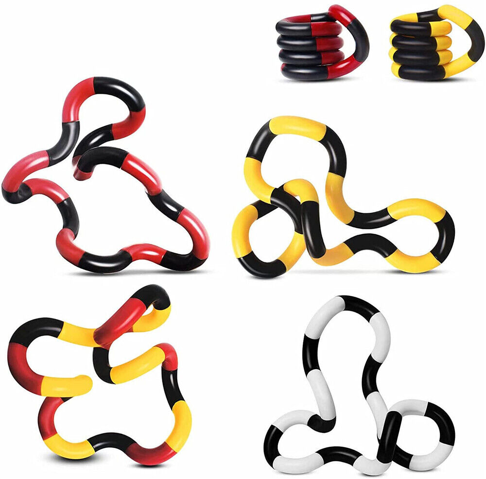 Tangle Twister Ring Finger Fidget Toy String Twist Sensory Anxiety Stress Relief