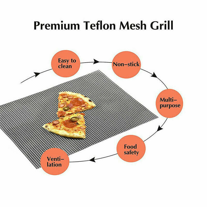 1 PC Mintiml Charcoal BBQ Grill Mesh Mat Non-Stick Cooking Barbecue Liner Sheet