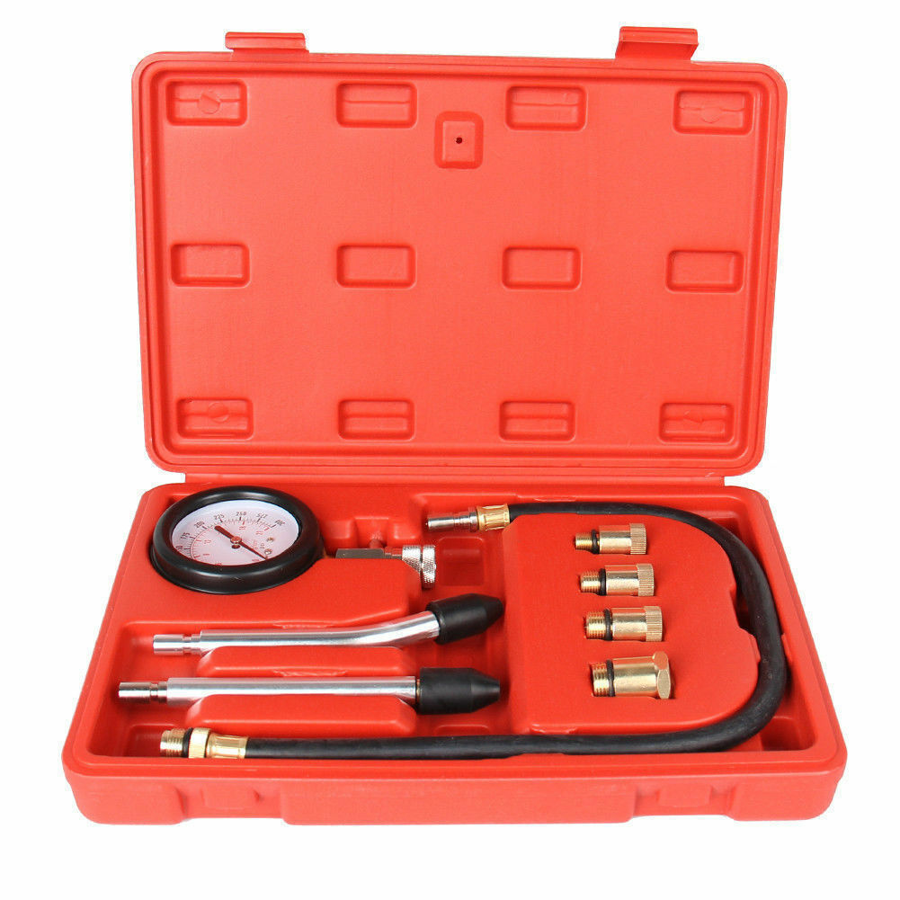 PETROL ENGINE COMPRESSION TEST TESTER KIT SET FOR AUTOMOTIVE CAR TOOL