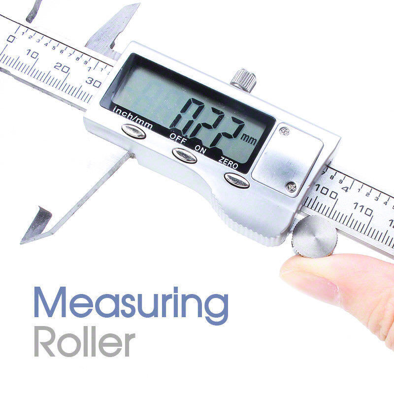 Stainless Steel Electronic Digital LCD Vernier Caliper Micrometer New 200mm 8''